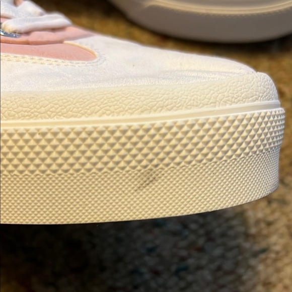 J/SLIDES Pink and White Retro Platform Sneakers - Picture 5 of 8